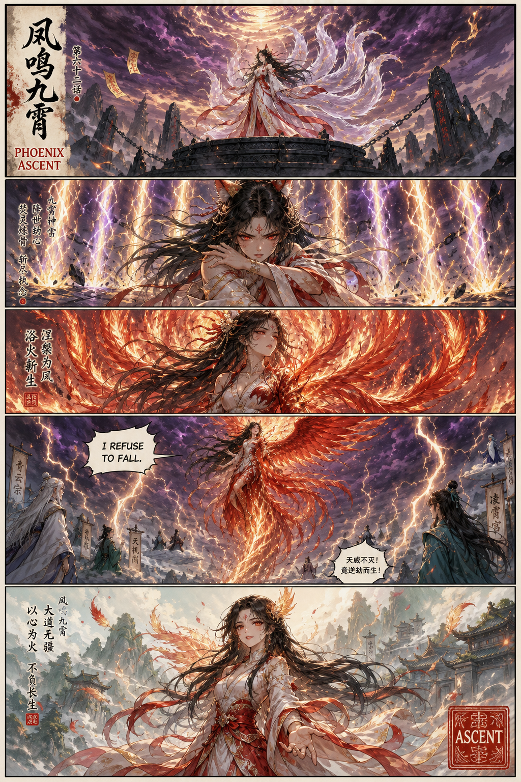 Phoenix Ascent — community sample published on Manhua Maker